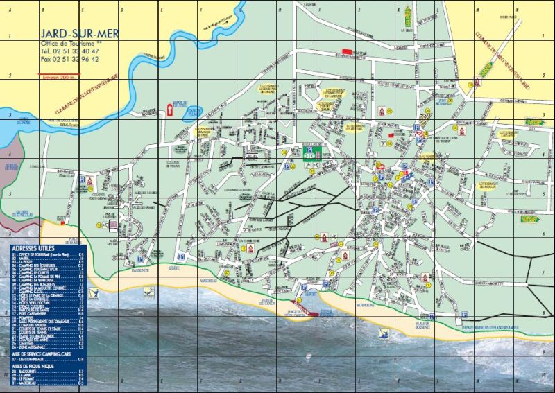 Stadtplan von Jard sur Mer